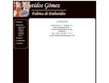 Tablet Screenshot of embutidosgomez.com